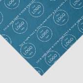 自社ロゴはこちら会社のティール（緑がかった色）ブルーティッシュペーパー 薄葉紙 (詳細)