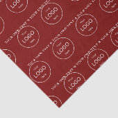 自社ロゴはこちら会社の赤いティッシュペーパー 薄葉紙 (詳細)