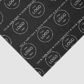 自社ロゴはこちら会社ブラックティッシュペーパー 薄葉紙 (詳細)