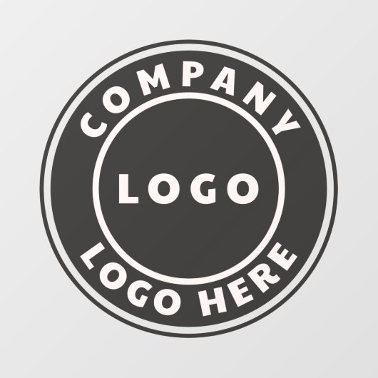 自社ロゴを追加 - 企業オーナー ウィンドウサイン (シート)