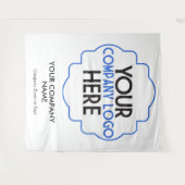 自社ロゴカスタム企業パーティーイベント タペストリー (正面(横))