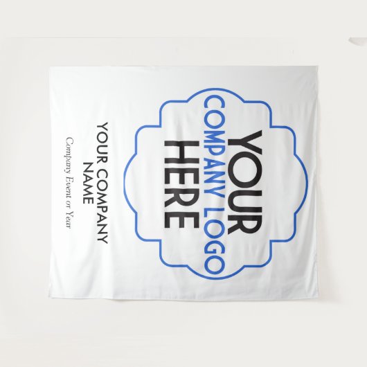 自社ロゴカスタム企業パーティーイベント タペストリー (正面(横))