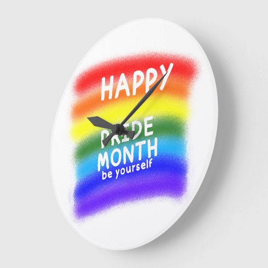 自祝身 ラージ壁時計 (傾斜)