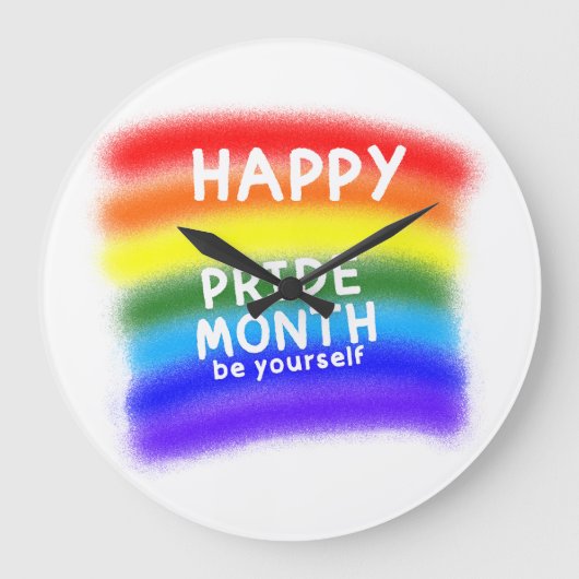 自祝身 ラージ壁時計 (正面)