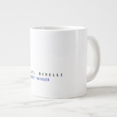 自称モダンプロフェッショナルミニマリスト ジャンボコーヒーマグカップ (正面右)