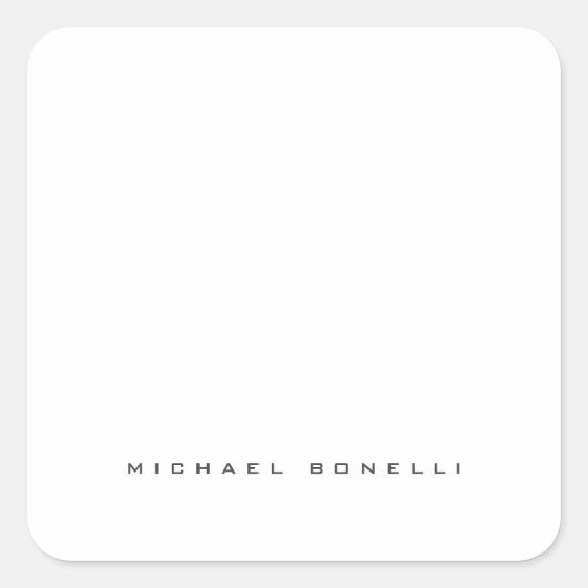 自称モダンプロフェッショナルミニマリスト スクエアシール (正面)