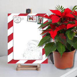 自空白の分のサンタの北極の消印を作成 ポスター