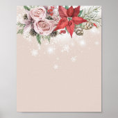 自空白の分の冬のベビーを開花で作成 ポスター (正面)