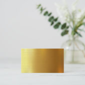 自空白の分の金ゴールド名刺の作成 名刺 (スタンド正面)
