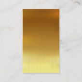 自空白の分の金ゴールド名刺の作成 名刺 (裏面)