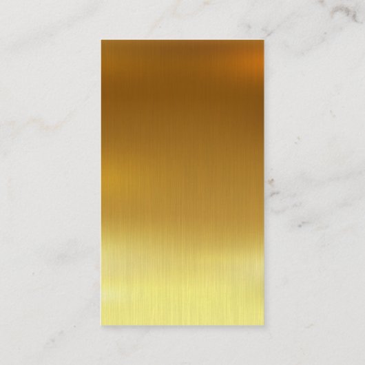 自空白の分の金ゴールド名刺の作成 名刺 (裏面)