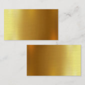 自空白の分の金ゴールド名刺の作成 名刺 (正面/裏面)