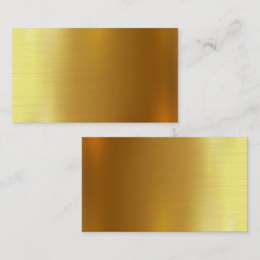 自空白の分の金ゴールド名刺の作成 名刺 (正面/裏面)