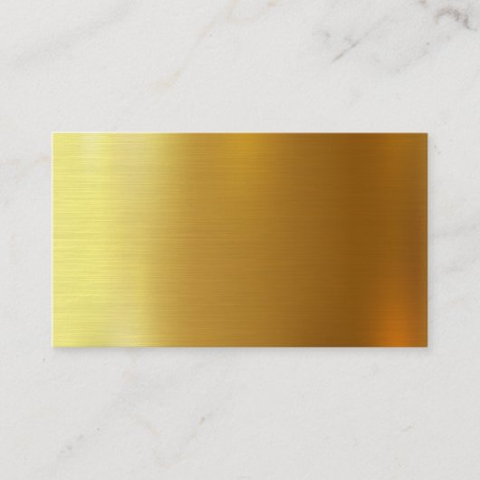 自空白の分の金ゴールド名刺の作成 名刺 (正面)