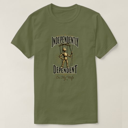 "自立して依存する" Tシャツ (デザイン正面)