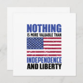 自立と自由ほど価値のあるものはない 招待状 (正面/裏面)