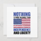 自立と自由ほど価値のあるものはない 招待状 (正面)