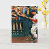 自筆の会議 カード (黄色い花)