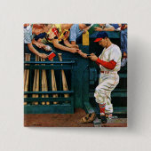 自筆の会議 缶バッジ (正面)