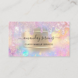 自筆証書オンラインショップ点滴メイクアップアーティストQRコード 名刺