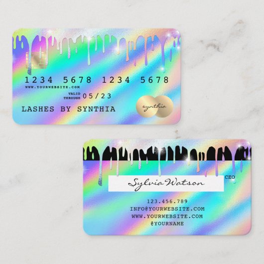 自筆証書クレジッモダントカードスタイル 名刺 (正面/裏面)