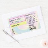 自筆証書トレンディーピルボトルラッシュパッケージラベル 長方形シール (封筒)