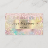 自筆証書メイクアップ遺骨爪、 ネイルスタジオ金ゴールドバラ 名刺 (正面)