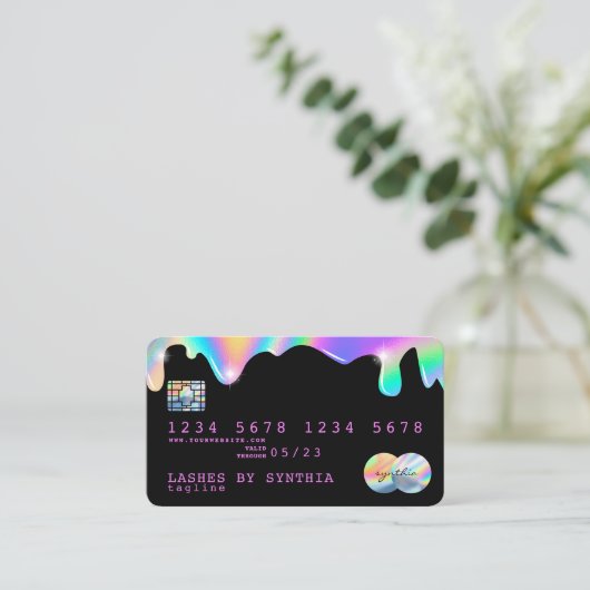 自筆証書ユニコーンクレジットカードドライバ 名刺 (スタンド正面)