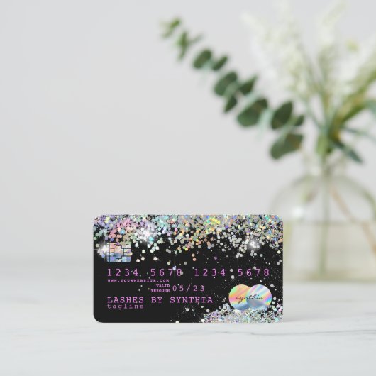 自筆証書ユニコーンクレジットカード 名刺 (スタンド正面)