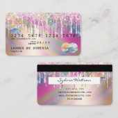 自筆証書ユニコーンドリップスモダンクレジットカードスタイル 名刺 (正面/裏面)