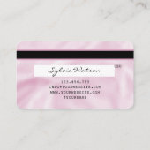 自筆証書ユニコーンピンククレジットカードの目の点滅 名刺 (裏面)