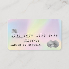 自筆証書ユニコーンモダンクレジットカードスタイル 名刺