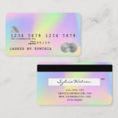 自筆証書ユニコーンモダンクレジットカードスタイル 名刺 (正面/裏面)