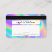 自筆証書感謝クレジッモダントカードスタイル 名刺 (裏面)