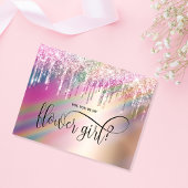 自筆証書滴下私の花娘になってくれるか？ 招待状