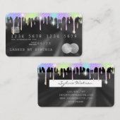 自筆証銀ユニコーン滴下クレジットカードラッシュ 名刺 (正面/裏面)