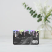 自筆証銀ユニコーン滴下クレジットカードラッシュ 名刺 (スタンド正面)