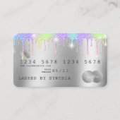 自筆証銀ユニコーン滴下クレジットカードラッシュ 名刺 (正面)