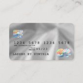 自筆銀箔クレジッモダントカードスタイル 名刺 (正面)