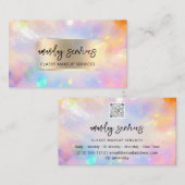 自筆額入りロゴQRコードショップメイクアップ 名刺 (正面/裏面)