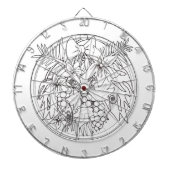 自絵を描写真は熱帯のパターンである ダーツボード (正面)