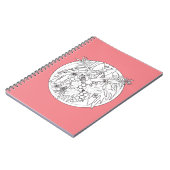 自絵を描写真は熱帯のパターンである ノートブック (左側)