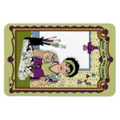 自絵を描分のCanvas_A_4x6冷蔵庫 マグネット (横)