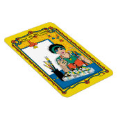 自絵を描分のCanvas_B_4x6冷蔵庫 マグネット (右側)