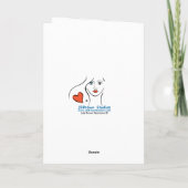 自絵を描分のCanvas_B_Greetingカード カード (裏面)