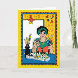 自絵を描分のCanvas_B_Greetingカード カード