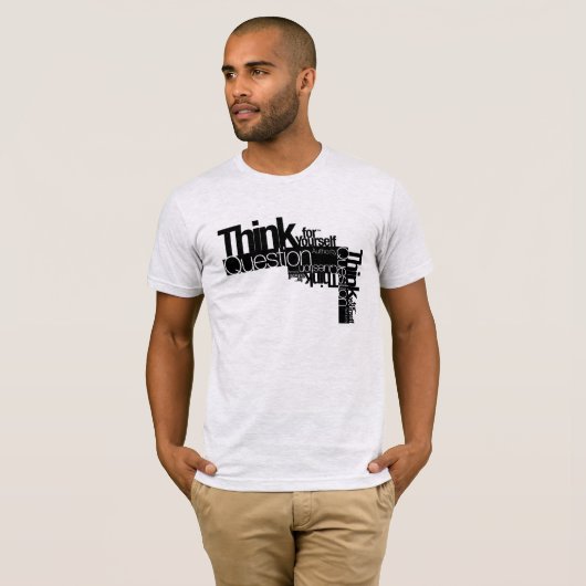 自考え身に対して Tシャツ (正面フル)