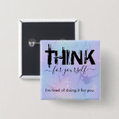 自考え身ボタン 缶バッジ (正面&裏面)