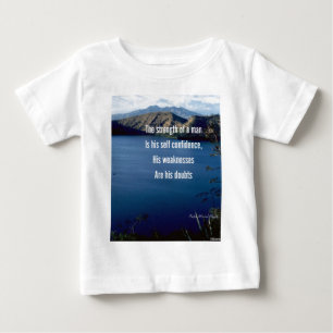 自自信やる気を起こさせる引用 ベビーTシャツ