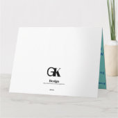 自衛官 折り紙のグリーティングカード カード (裏面)